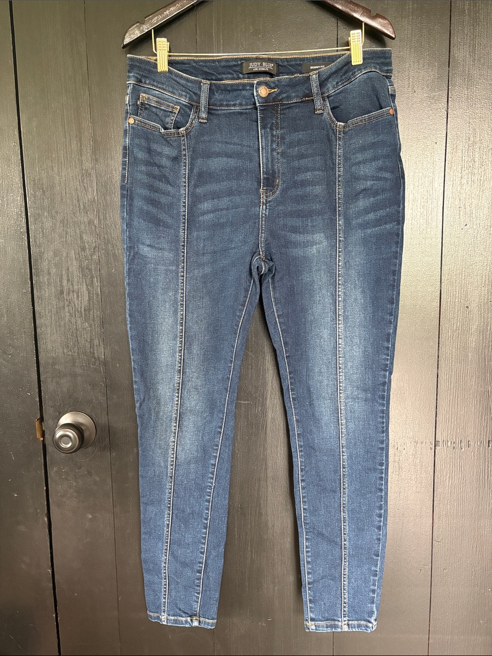 👖 Judy Blue Skinny Jeans with Front Seam. Size 15/32 - Picture 3 of 16
